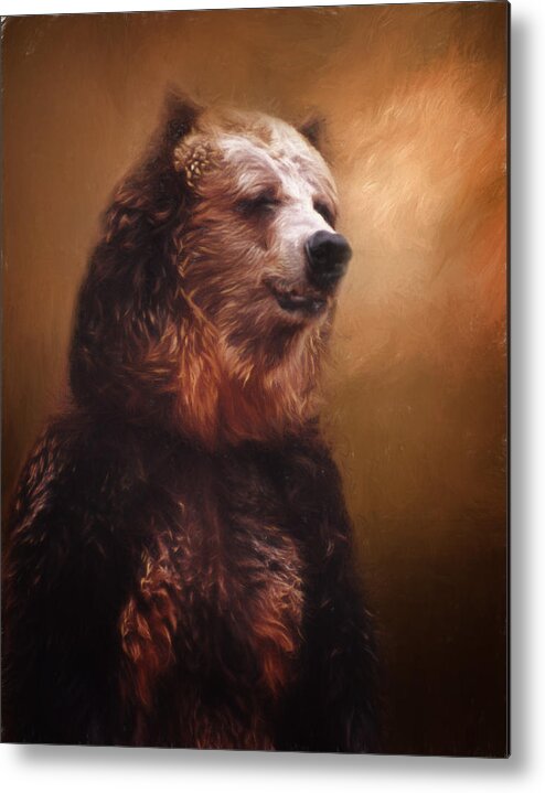 Animals Metal Print featuring the photograph Bear by David and Carol Kelly