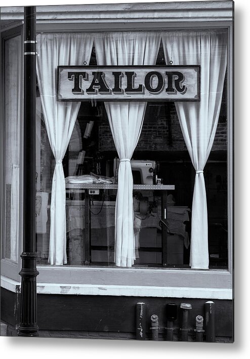 Bellows Falls Vermont Metal Print featuring the photograph Bellows Falls Tailor by Tom Singleton
