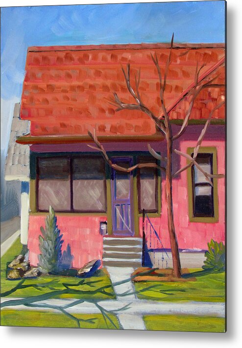 Boise Metal Print featuring the painting Boise Ridenbaugh st 02 by Kevin Hughes