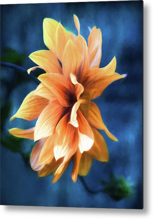 Book Of Days Metal Print featuring the painting Book Of Days - Flower Art by Jordan Blackstone