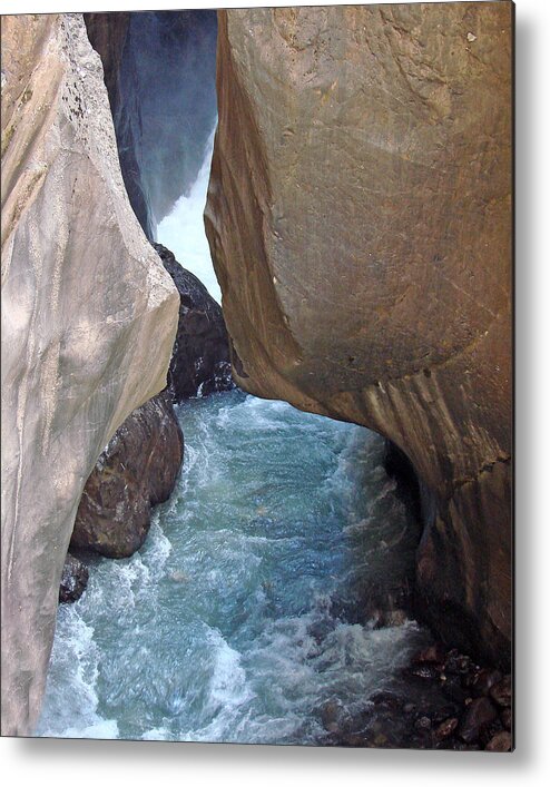 Waterfall Metal Print featuring the photograph Box Canyon Falls by Diana Douglass