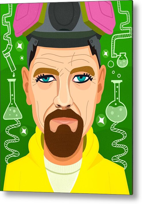 Breaking Bad Metal Print featuring the digital art Breaking Bad by Nicole Wilson