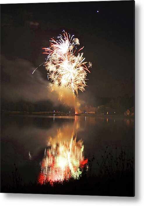 Fireworks Metal Print featuring the photograph Capricious - 160924psg0640160704r by Paul Eckel