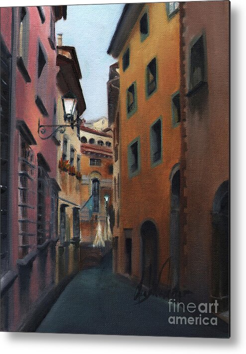 Italy Metal Print featuring the painting Casa Cordati by Leah Wiedemer