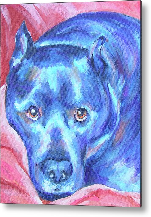  Metal Print featuring the painting Cedric by Judy Rogan