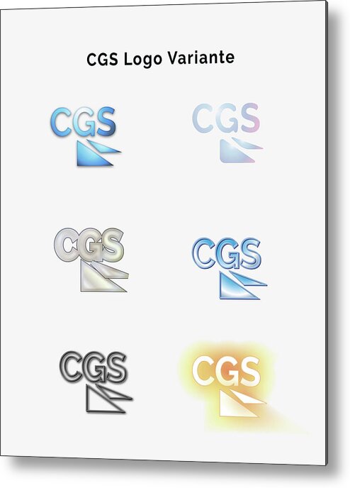  Metal Print featuring the painting Cgs Logo Variante Color by Bogdan Floridana Oana