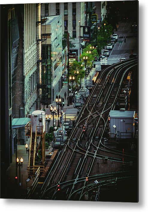 Chicago Metal Print featuring the photograph City Lines by Nisah Cheatham