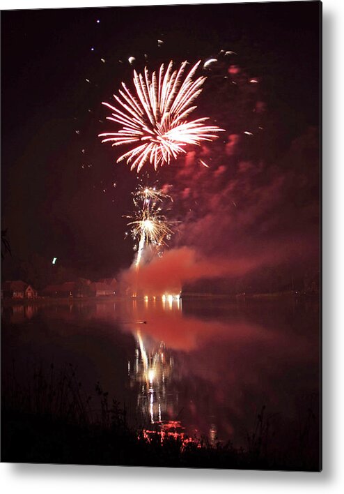 Fireworks Metal Print featuring the photograph Contentiously - 160924psg0668160704 by Paul Eckel