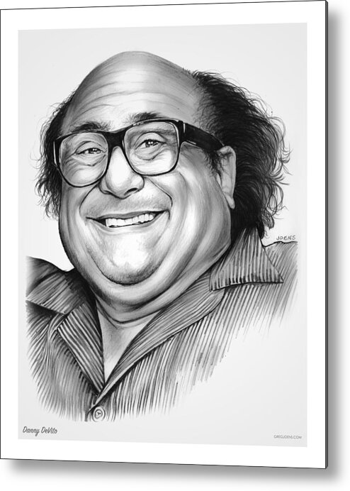Dannydevito Metal Print featuring the drawing Danny DeVito by Greg Joens