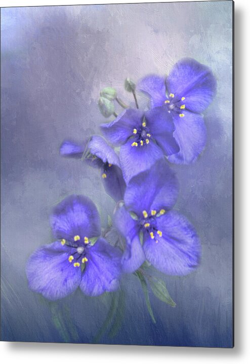 Delphinium Metal Print featuring the photograph Delphinium Portrait by David and Carol Kelly