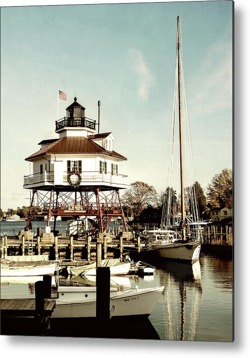 Lighthouse Metal Print featuring the photograph Drum Point Light by Richard Macquade