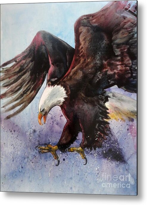 Eagle Metal Print featuring the painting Freedom by Amy Stielstra