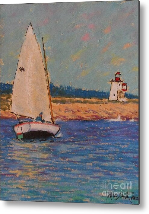 Pastels Metal Print featuring the pastel East of Peggy's cove by Rae Smith PAC