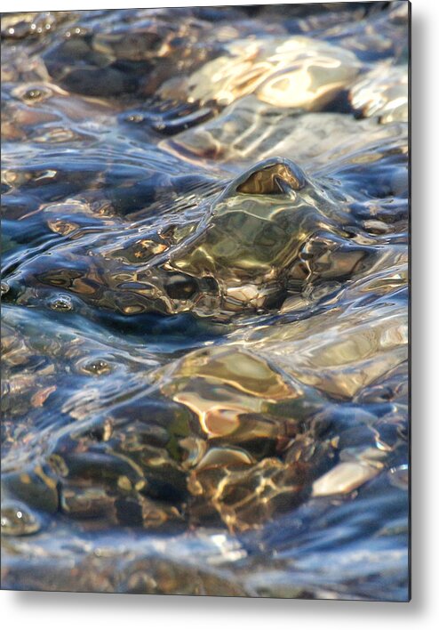 Abstract Metal Print featuring the photograph Ebbing Tide 1 by William Selander
