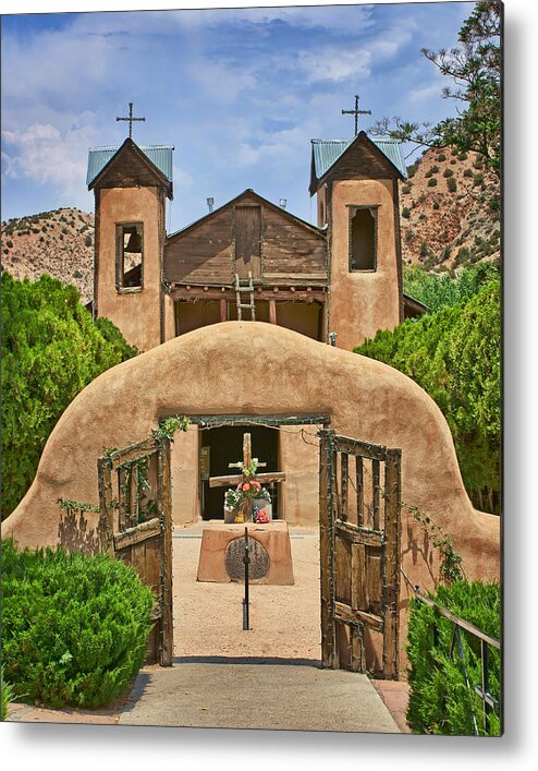 New Mexico Metal Print featuring the photograph El Santuario de Chimayo #2 by Nikolyn McDonald