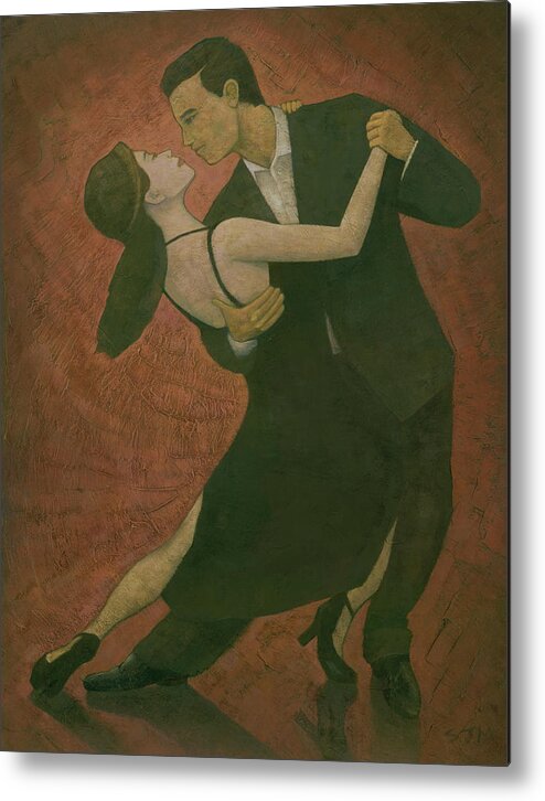 Tango Metal Print featuring the painting El Tango by Steve Mitchell