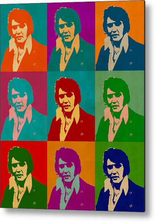 Elvis Presley Metal Print featuring the digital art Elvis Presley by Anthony Murphy