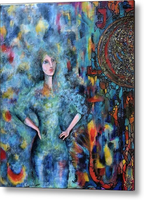 Original Painting Metal Print featuring the painting Emerging Artist by Rae Chichilnitsky