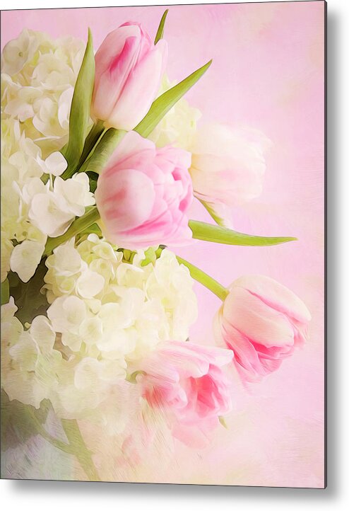 Tulips Metal Print featuring the photograph Except For Flowers by Theresa Tahara