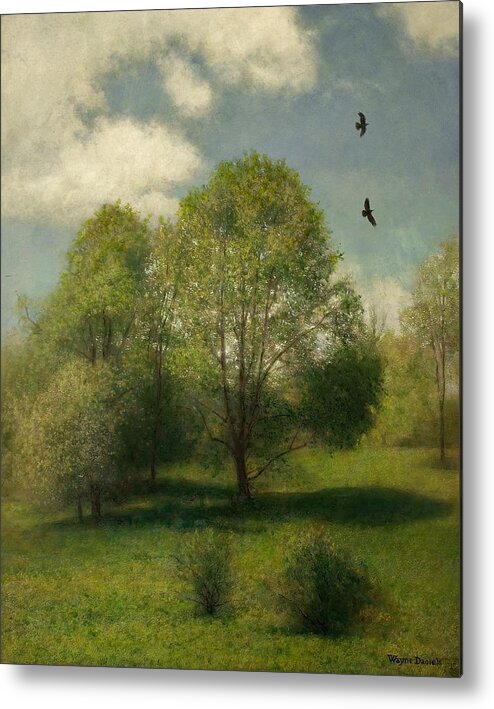 Landscape Metal Print featuring the painting Fairchild Hill by Wayne Daniels