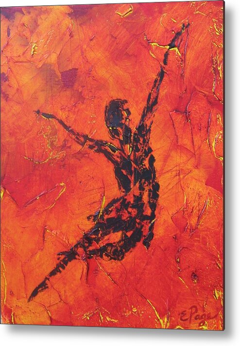 Dance Metal Print featuring the painting Fire Dancer by Emily Page
