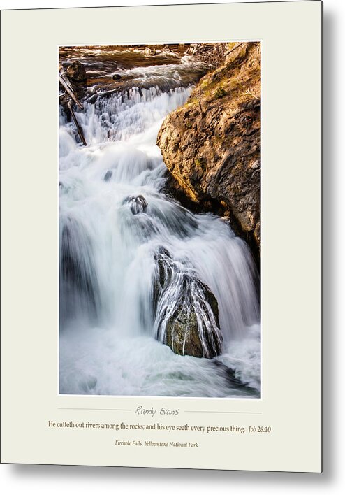 Firehole Falls Metal Print featuring the photograph Firehole Falls by Randall Evans