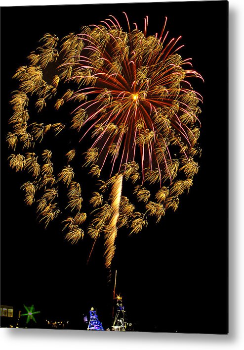Firework Metal Print featuring the photograph Fireworks 10 by Bill Barber