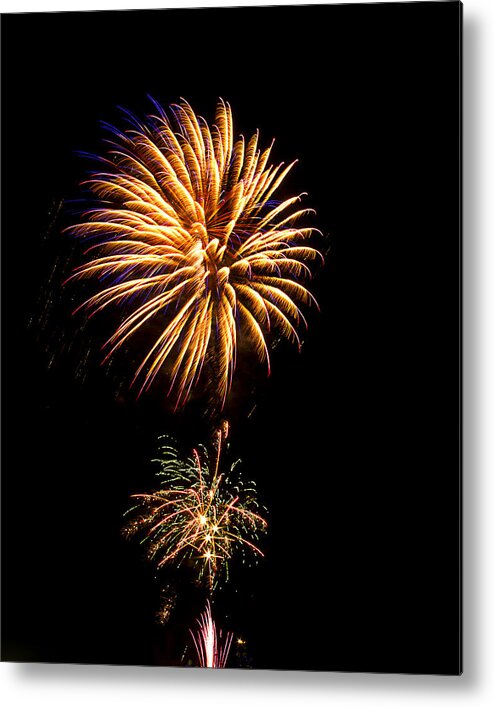 Firework Metal Print featuring the photograph Fireworks 4 by Bill Barber