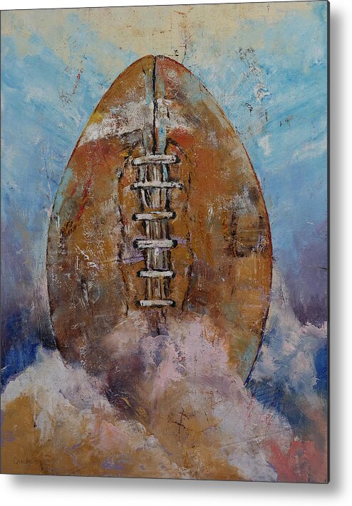 Art Metal Print featuring the painting Football by Michael Creese