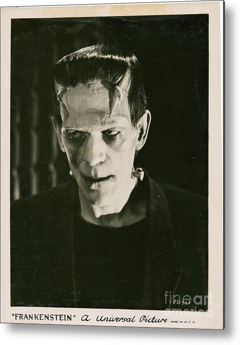 Frankensteins Metal Print featuring the photograph Frankensteins Monster Boris Karloff by Vintage Collectables