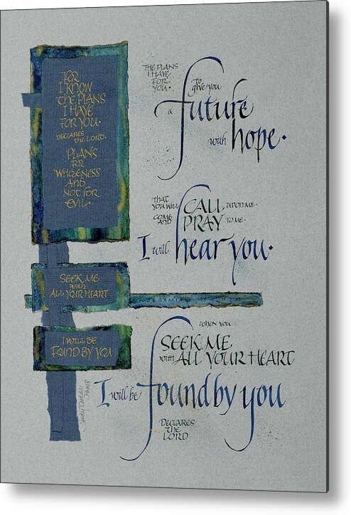 Achievement Metal Print featuring the mixed media Future Hope II by Judy Dodds