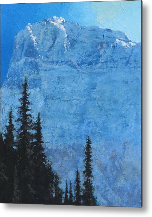 Glacier Metal Print featuring the painting Glacier Peak II by Robert Bissett