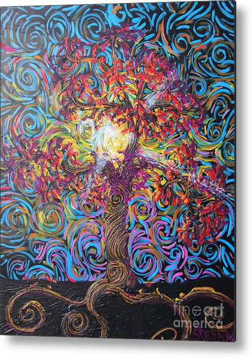 Illuminism Metal Print featuring the painting Glow Of Love by Stefan Duncan