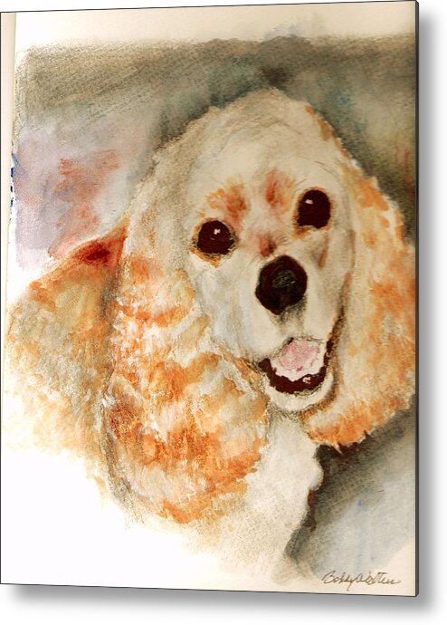 Dog Metal Print featuring the painting Gracie by Bobby Walters