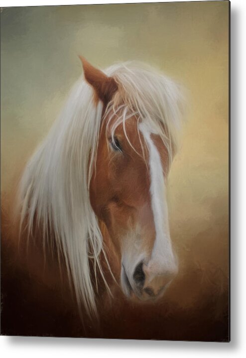 Animals Metal Print featuring the photograph Handsome Belgian Horse by David and Carol Kelly