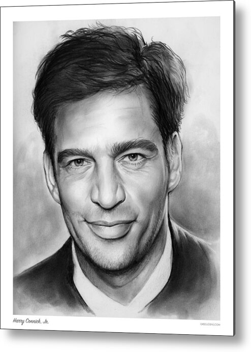 Harry Connick Metal Print featuring the drawing Harry Connick, Jr. by Greg Joens