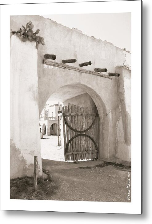 Alamo Metal Print featuring the photograph Heroes Gate by Mona Davis