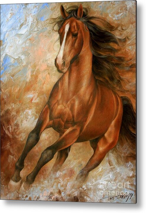 Horse Metal Print featuring the painting Horse1 by Arthur Braginsky