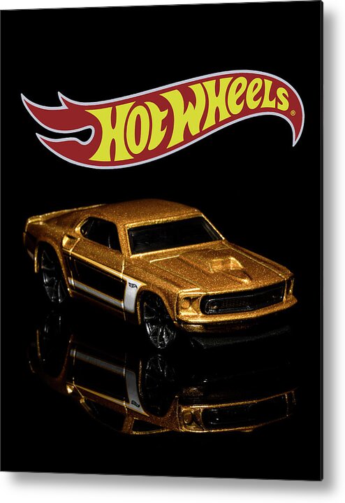 69 Ford Mustang Metal Print featuring the photograph Hot Wheels '69 Ford Mustang 2 by James Sage