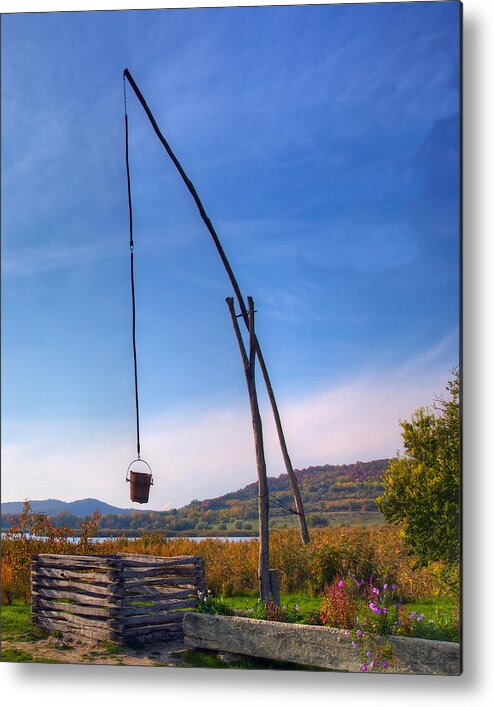 Well Metal Print featuring the photograph Hungarian Well by Peter Kennett