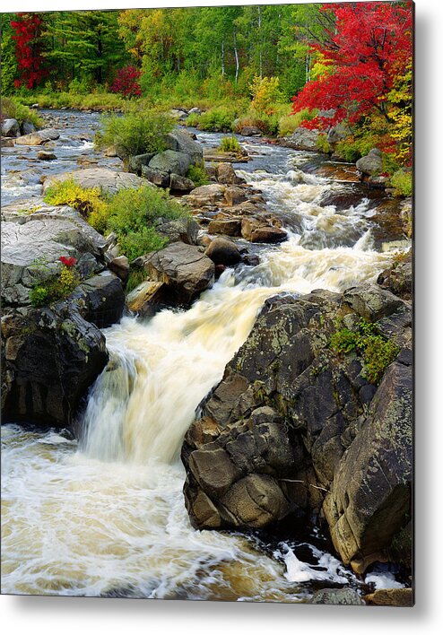 New York Adirondack Mountains Metal Print featuring the photograph Hungary Trout Falls by Frank Houck