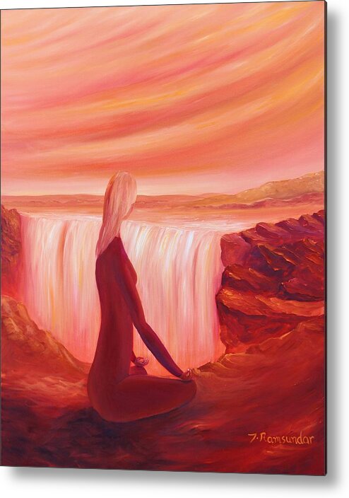 Meditation Metal Print featuring the painting Inner Journey by Torrence Ramsundar