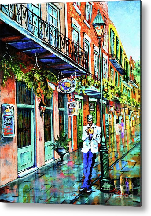 New Orleans Art Metal Print featuring the painting Jazz'n by Dianne Parks