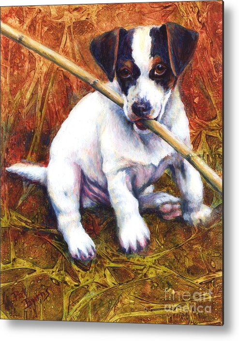 Dog Metal Print featuring the painting Jesse James by Pat Burns