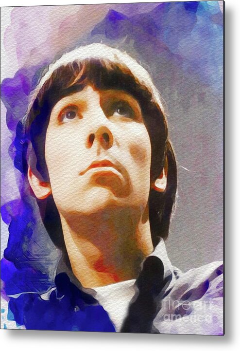 Keith Metal Print featuring the painting Keith Moon, Music Legend by Esoterica Art Agency