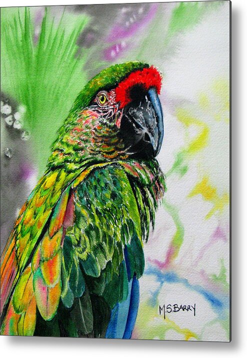 Parrot Metal Print featuring the painting Kiowa by Maria Barry