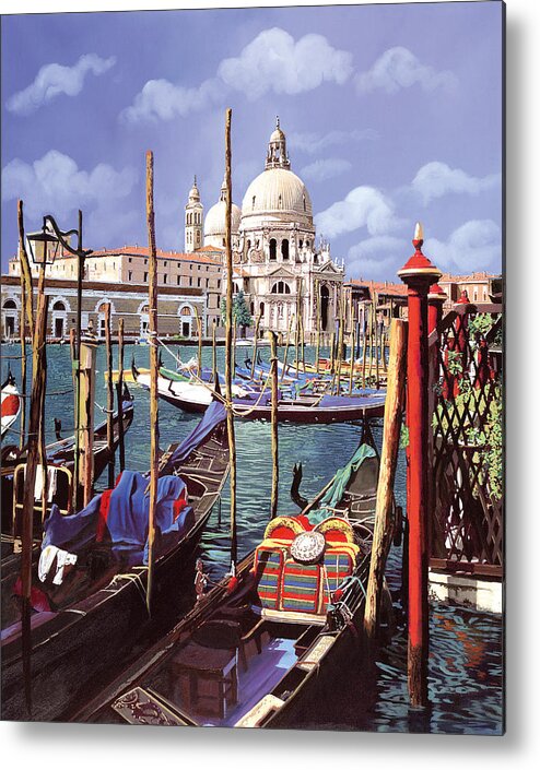 Church Metal Print featuring the painting La Salute by Guido Borelli