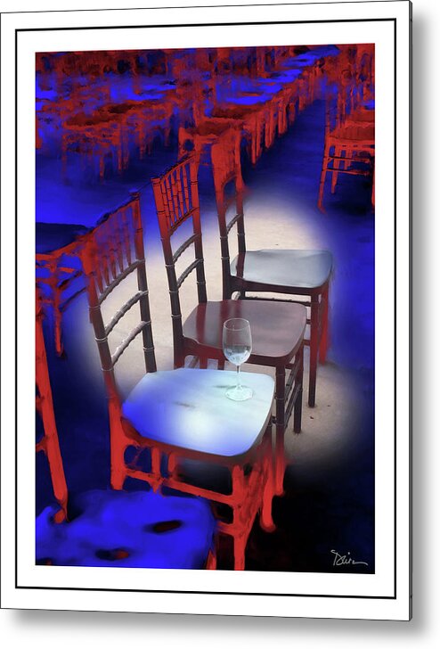 Chair Metal Print featuring the photograph Left Behind by Peggy Dietz