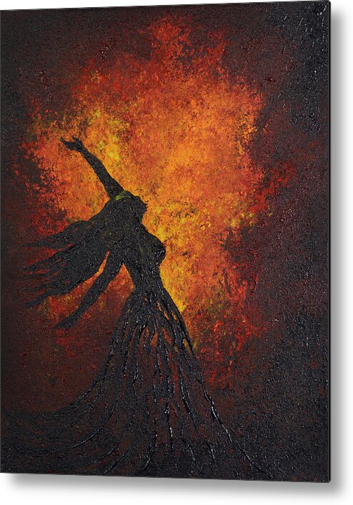 Life Force Metal Print featuring the painting Life Force by Michelle Pier