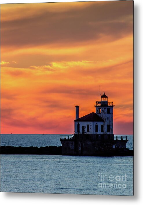 Lighthouse Metal Print featuring the photograph Lighthouse Silhouette by Rod Best